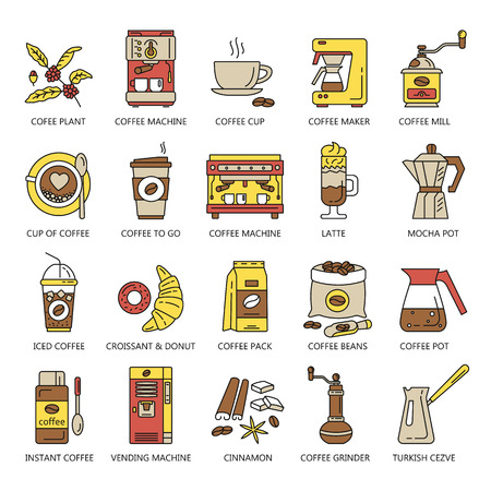 Bread Cake Pie Donut Pretzel Loaf Croissant Cupcake Macaroon Cinnamon Pancake Gingerbread.のイラスト素材