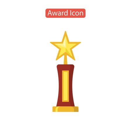 Star award icon isolated on whiteのイラスト素材