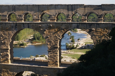 pont du gardの写真素材