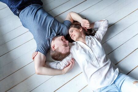 Young couple in loveの写真素材