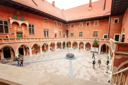 Krakow, Poland, August 14, 2012: Wawel castle at dayのeditorial素材