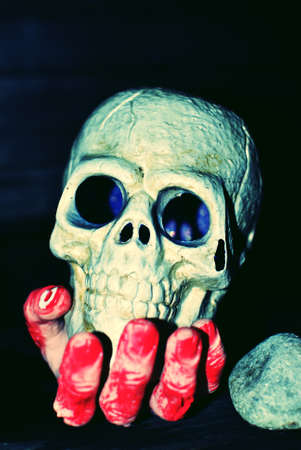 Halloween skullの写真素材