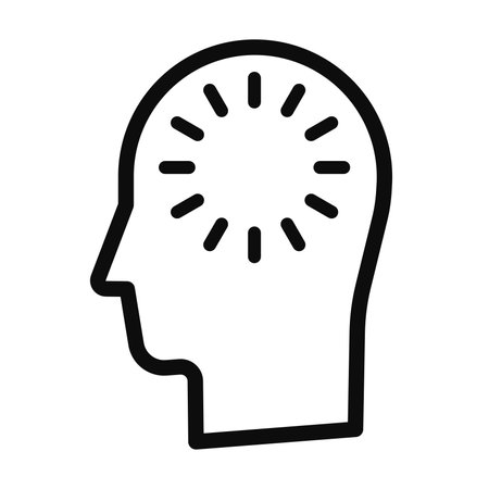 Mind blowing vector icon isolated on white background - Brain stroke flat style EPS10 illustrationのイラスト素材