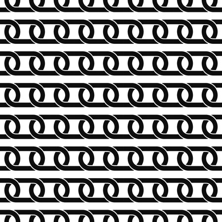 Vector high quality flat style seamless pattern illustration made with interlaced chain symbol...
