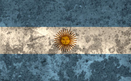 Argentina flag grunge background backdrop - High quality detailed Argentinian flag illustration with dirty elementsの写真素材