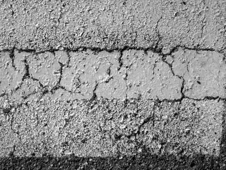 Cracks in the concrete textured background horizontal high quality image templateの写真素材