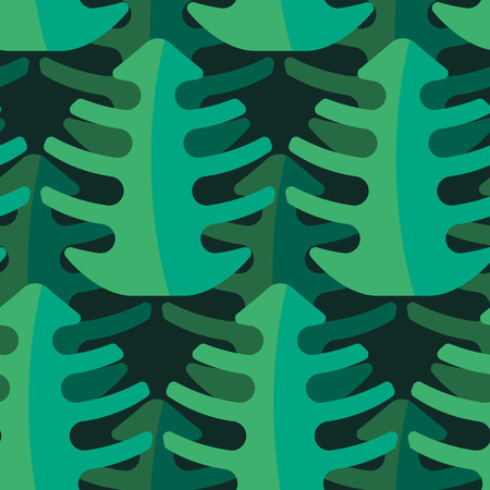 tropical leaf seamless pattern. jungle tropical ornament. Abstract green background for fabricのイラスト素材