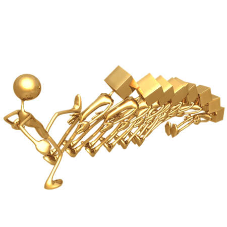 Tumbling Blockheadsの写真素材