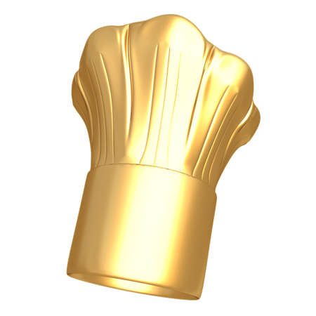 Gilded Chef Hat 3Dの写真素材