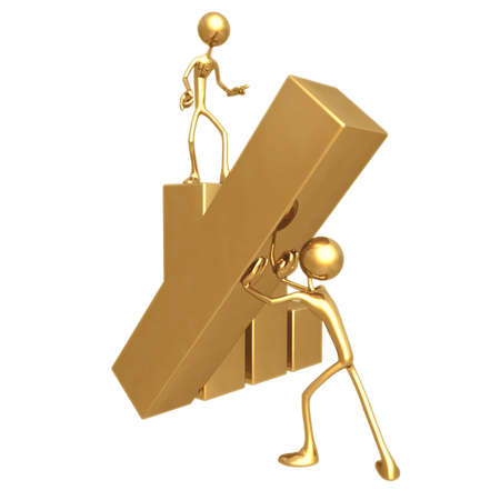 Raising The Barの写真素材