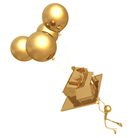 Ballooning Homeの写真素材