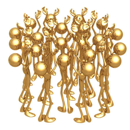 Reaching Crowdの写真素材