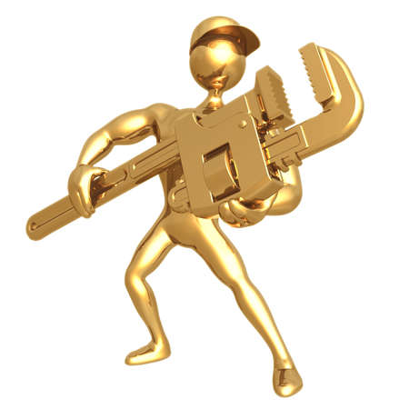 Hold Pipe Wrenchの写真素材