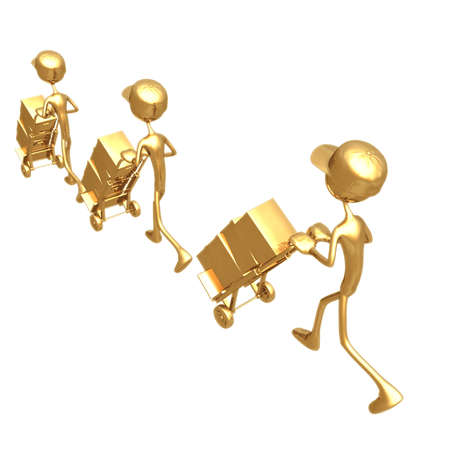 Teamwork Deliveryの写真素材