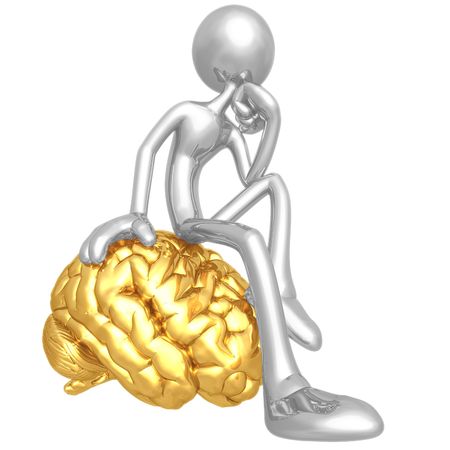 On Your Mind Thinkerの写真素材