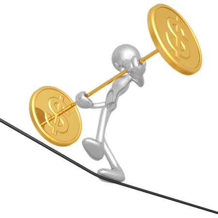 Tightrope Dollarの写真素材