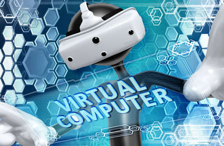 Virtual Reality VR 3D Illustration