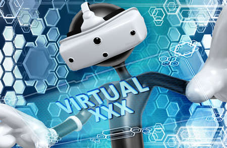 Virtual Reality VR 3D Illustration