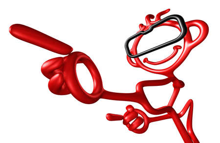 Virtual Reality VR 3D Illustrationの写真素材