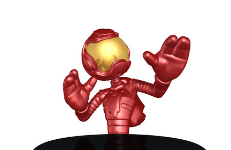 Astronaut Character 3D Illustrationの写真素材