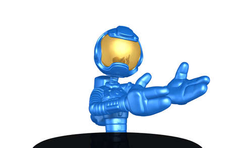 Astronaut Character 3D Illustration