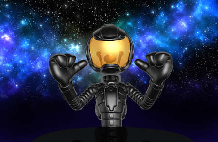 Astronaut Character 3D Illustration