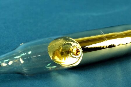 Cesium is the most active metal capsule for storing cesium.の写真素材