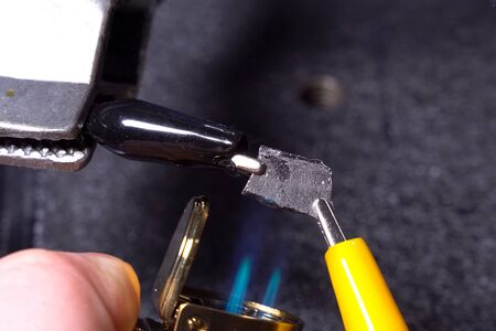 Measurement of electrical conductivity of germanium, electrical appliances.の写真素材