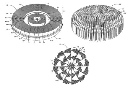 The scheme of propagation of the magnetic field. scheme and notation.の写真素材