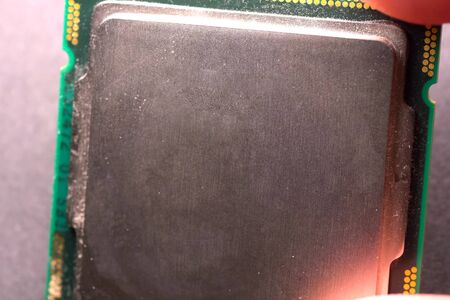 a Central processor removed from the motherboard.の写真素材