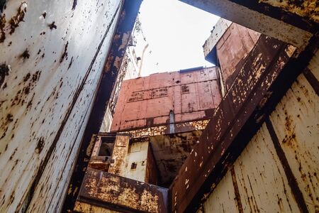 the Old Abandoned Unfinished Nuclear Power Plantの写真素材