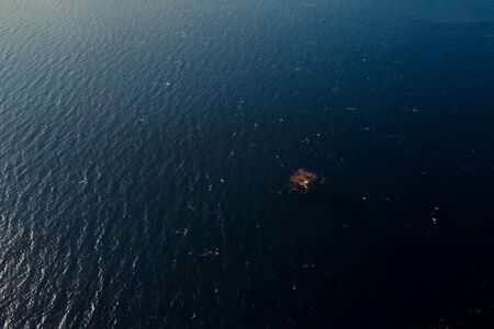 Black Sea science platform, drilling and exploration.の写真素材