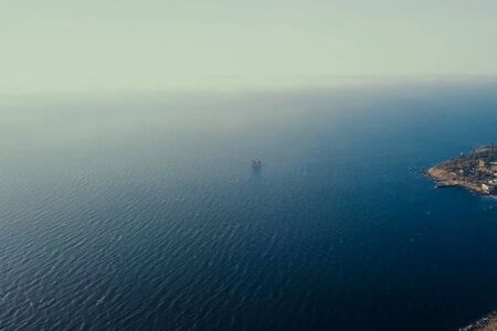 Black Sea science platform, drilling and exploration.の写真素材