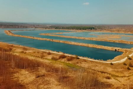 Treatment facilities, wastewater treatment infrastructure. Sewage treatmentの写真素材
