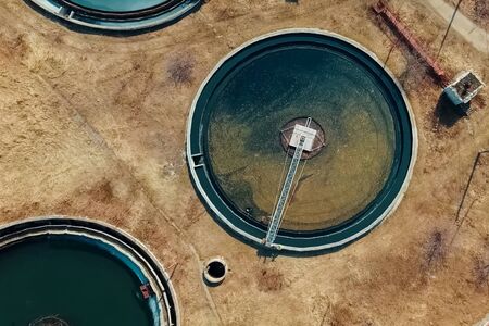 Treatment facilities, wastewater treatment infrastructure. Sewage treatmentの写真素材