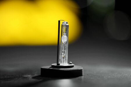 Xenon lamp on the table. The appearance of a xenon lamp.の写真素材