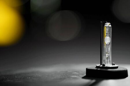 Xenon lamp on the table. The appearance of a xenon lamp.の写真素材