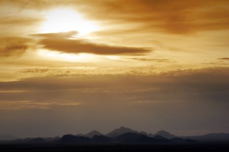 Arizona Desert Sunsetの写真素材