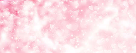Valentine's day festival, love background and sweet hearts glittering,  designの写真素材