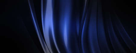 beautiful folds of light shiny silk, like foil or metallic surface in full screen. Beautiful clean metallic fabric wave background.の写真素材