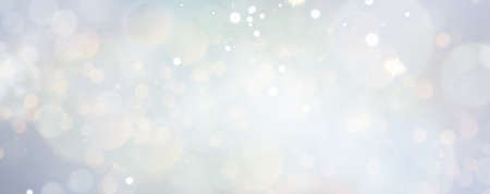 Magical Merry Christmas And Happy New Year Elegant Bokeh Sparkles Exciting Blue with Gainsboro...