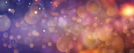Magical Bright Artistic Template Of Circles Blurred Bokeh Happy Elegant Purple with Gray Colors...