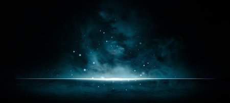 Imagination Smoke Floating Up With Lighting And Effects Creepy Smoky with Light Steel Blue Colors...
