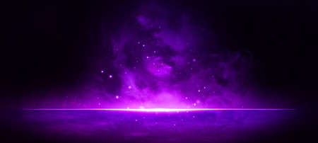 Supernatural Dark Street Creepy Amusing with Medium Orchid Colors Illustrative Background Wallpaper Product Presentation Concept For Matte Paintingの写真素材