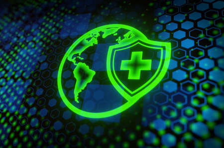 Medical in hospital with medical technology network concept.
