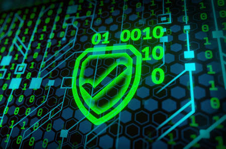 Cyber security data protection business technology privacy concept.の写真素材