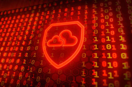 cloud computing data and security on global networking, Cloud technology of business.