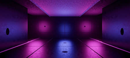 Industrial Spacecraft Digital Technology Structure Space Dark with Dark Orchid Colors Digital Abstract Background 3D Illustrationの写真素材