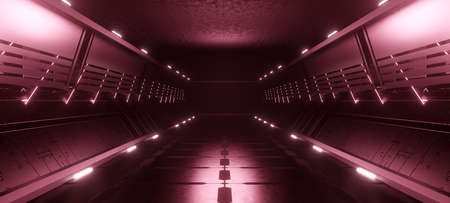 Science Fiction Cyber Hall Studio Cyber Future Stage Corridor Trendy Future Vibrant with Gray Colors...