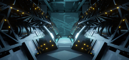 Modern Digital Simulation Digital Future Spaceship Innovative Light Grey Colors Background Wallpaper...